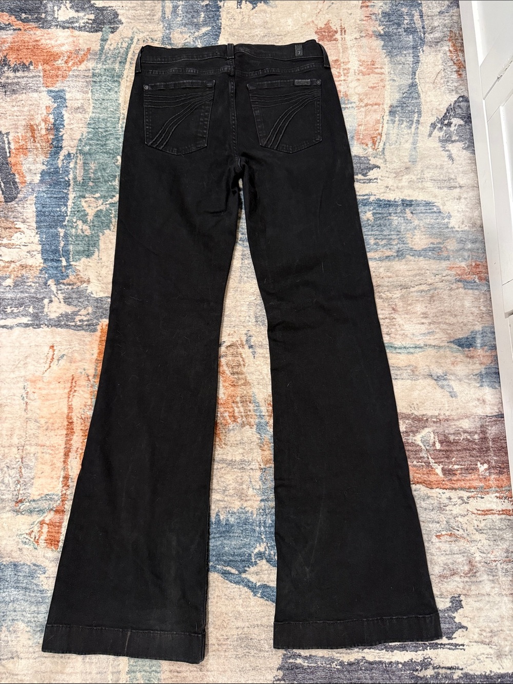 7 For All Mankind Black DOJO Trousers